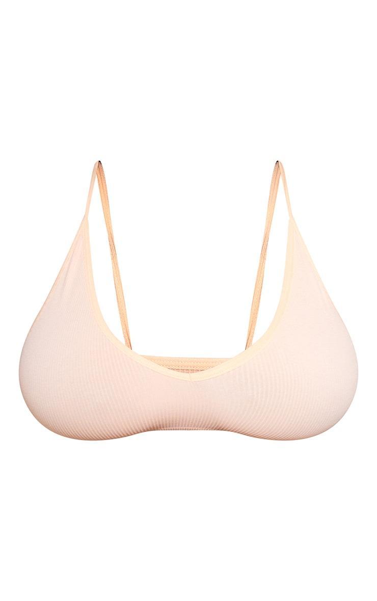 Plus Nude Seamless Rib Scoop Neck Bra Product Image