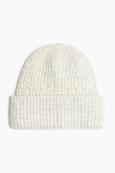 Rib-Knit Wool-Blend Hat Product Image