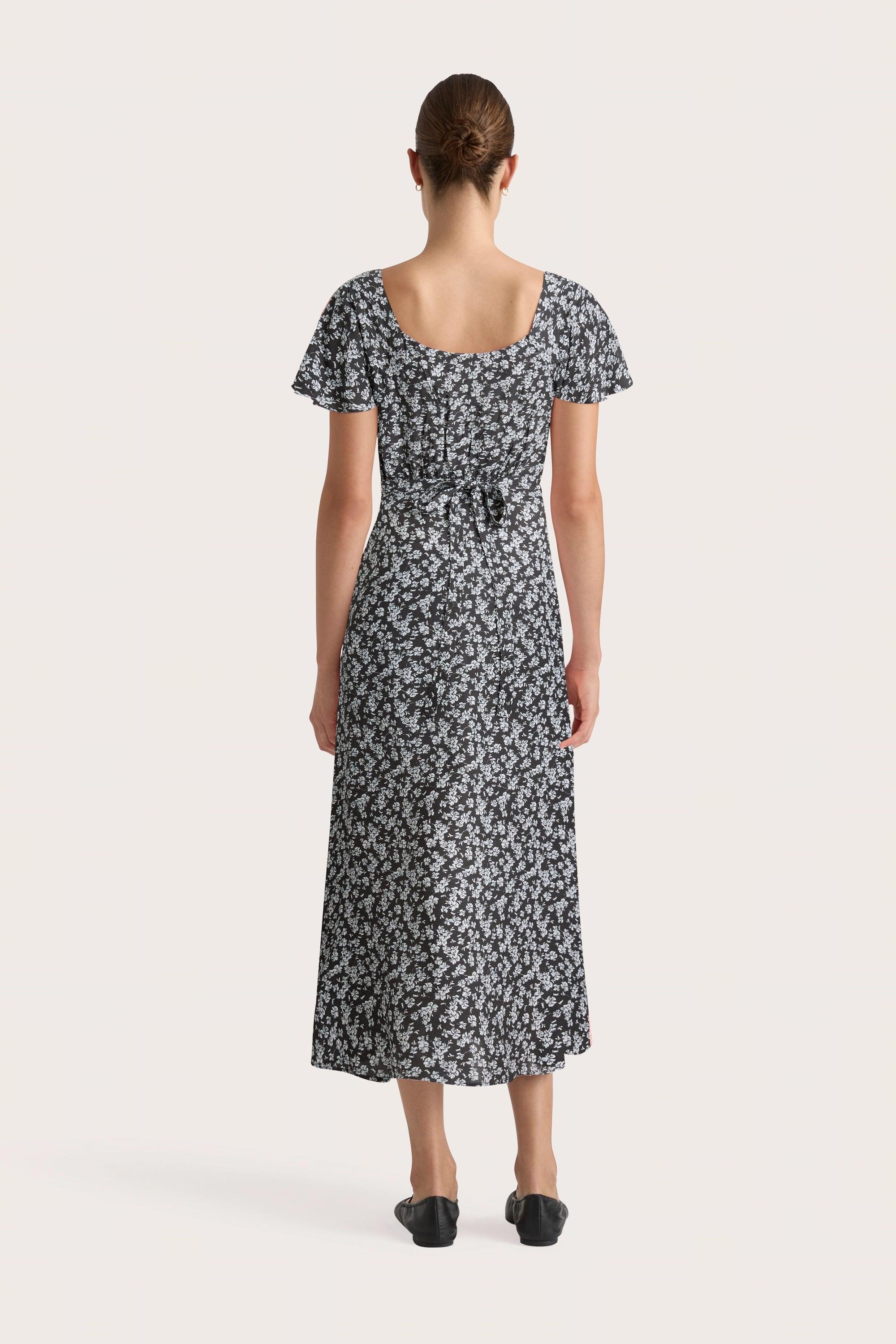 Aurelie Midi Dress Leilani Charred Navy Product Image