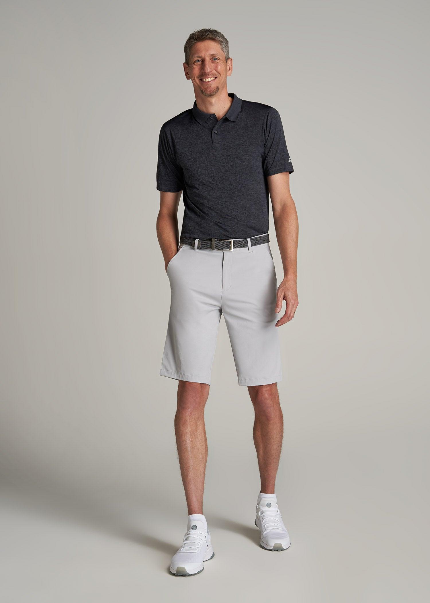 Traveler Chino Shorts for Tall Men in Light Grey Male Product Image