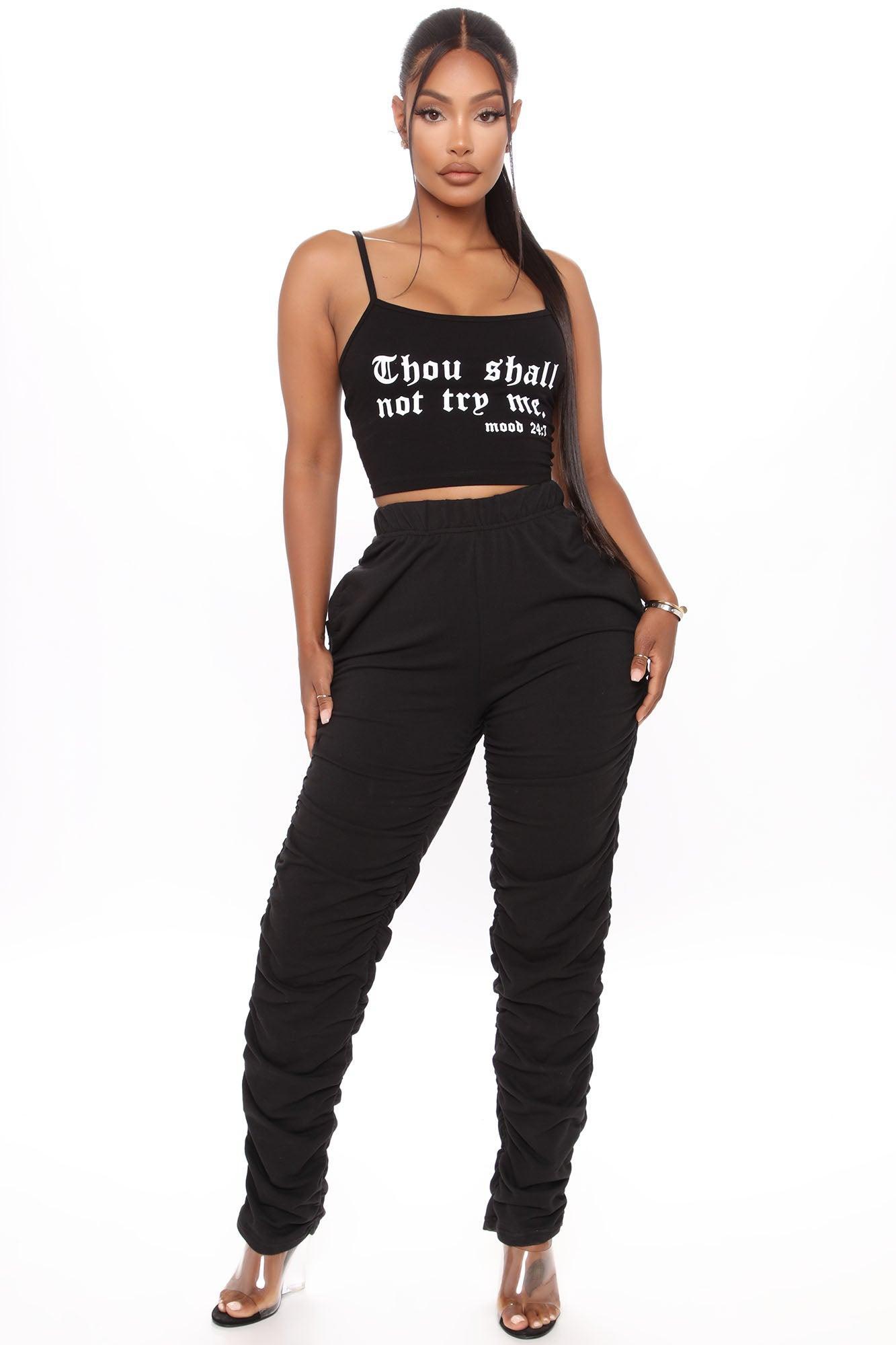 Try Me Tank Top - Black Product Image