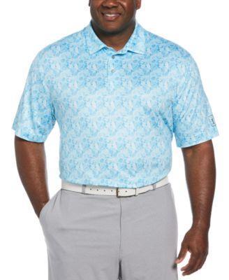 Pga Tour Mens Big & Tall Stretch Moisture-Wicking Floral Golf Polo Shirt Product Image