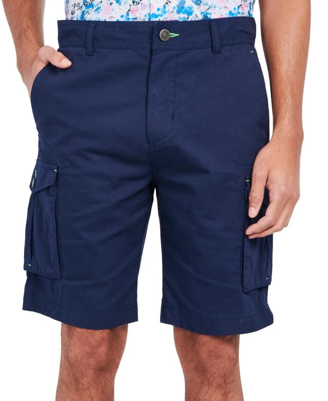 Society of Threads Mens Slim-Fit Stretch Cargo Shorts Product Image