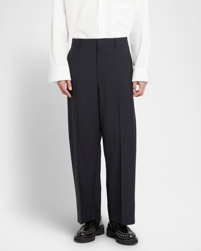 Men's Wool Mohair Loose-Fit Pants Product Image