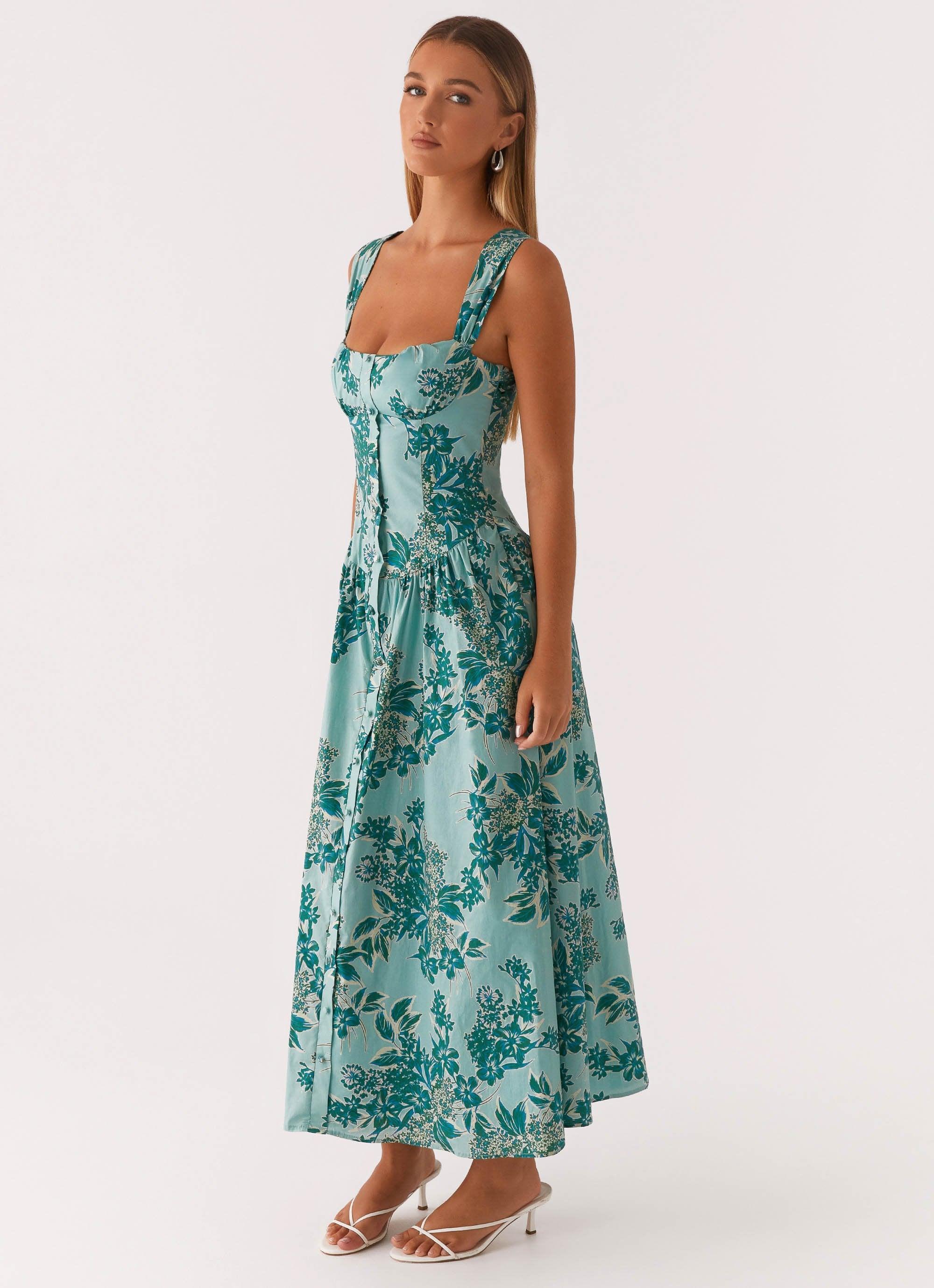 Emmalina Midi Dress - Cloud Nine Floral Product Image