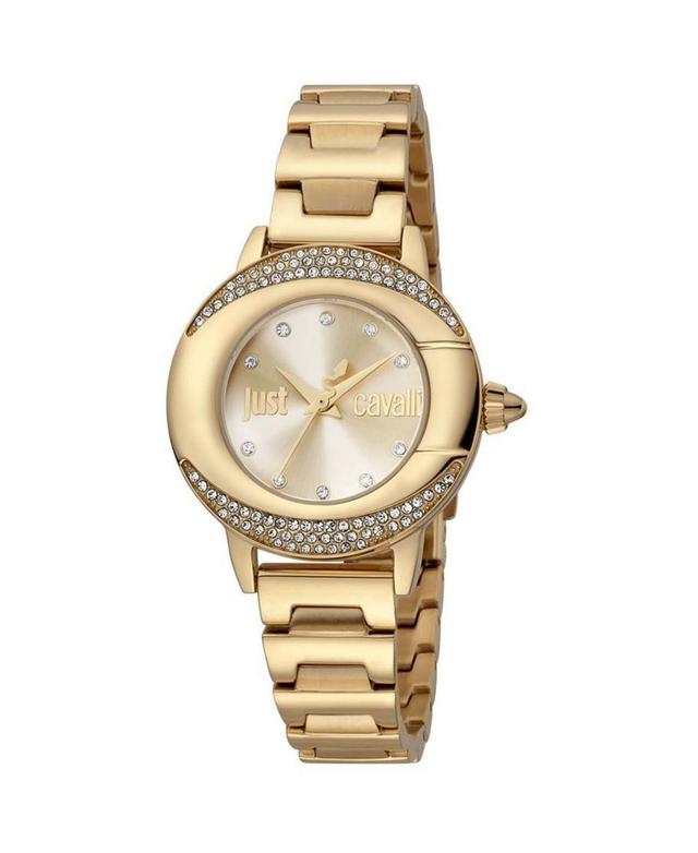 Just Cavalli Womens Glam Chic Gold Dial Watch - JC1L150M0055 - Gold Product Image