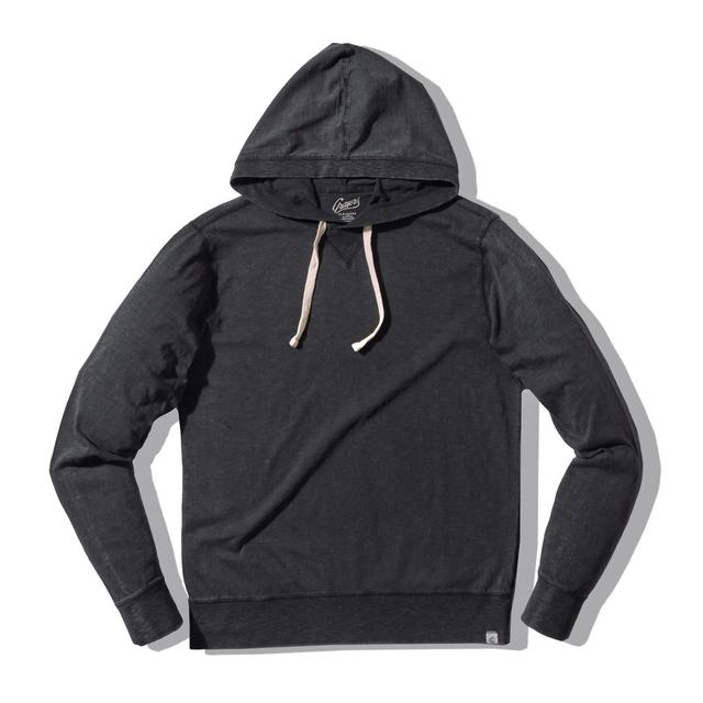 Hewitt Garment Dyed Hoodie - Washed Black Product Image