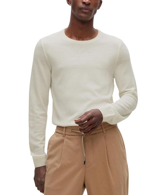 Boss Leno-p Solid Slim Fit Wool Sweater Product Image