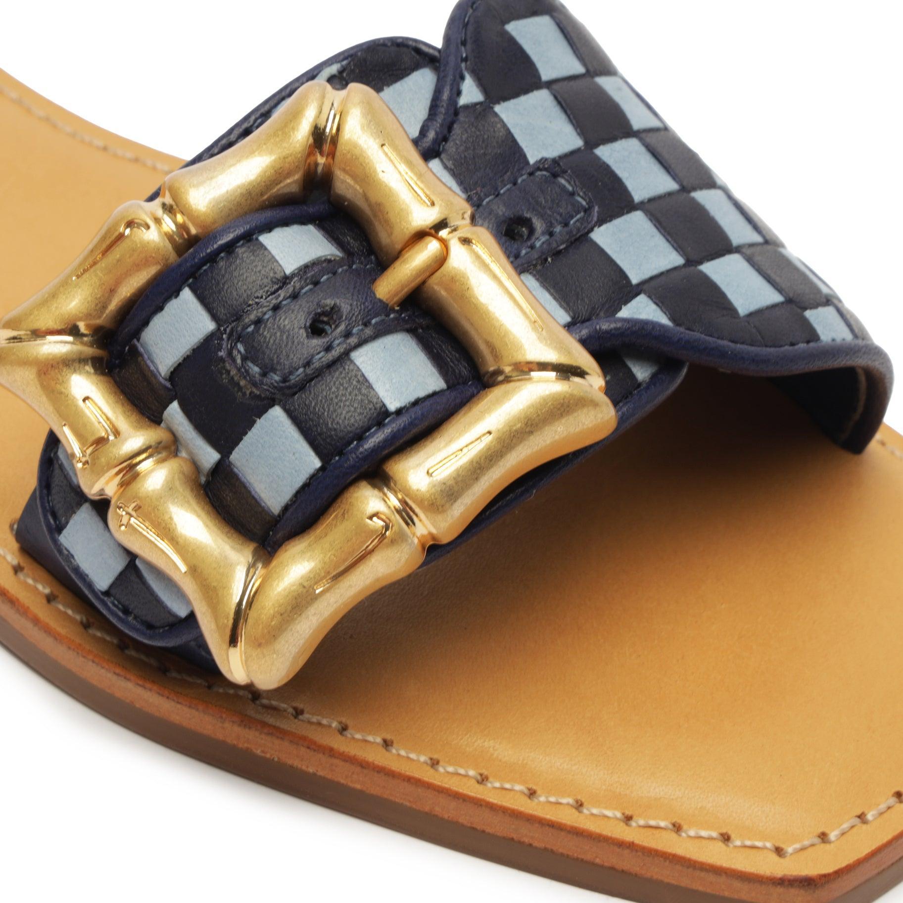 Enola Woven Leather Sandal Product Image