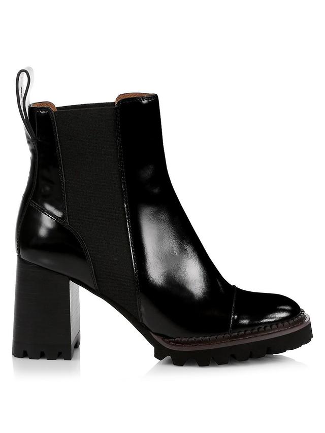 Womens Mallory Lug-Sole Leather Chelsea Boots Product Image