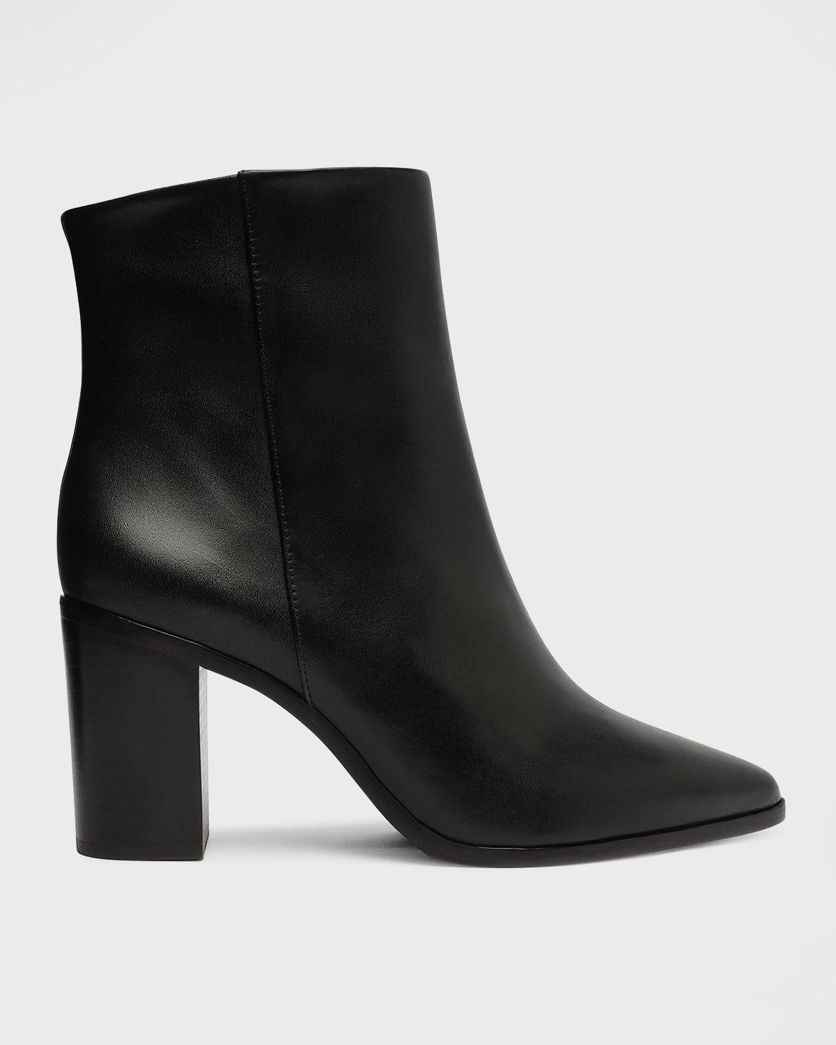 Womens Mikki Leather Ankle Boots Product Image