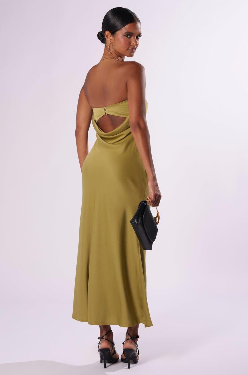 BEST GUEST SATIN MAXI DRESS Product Image