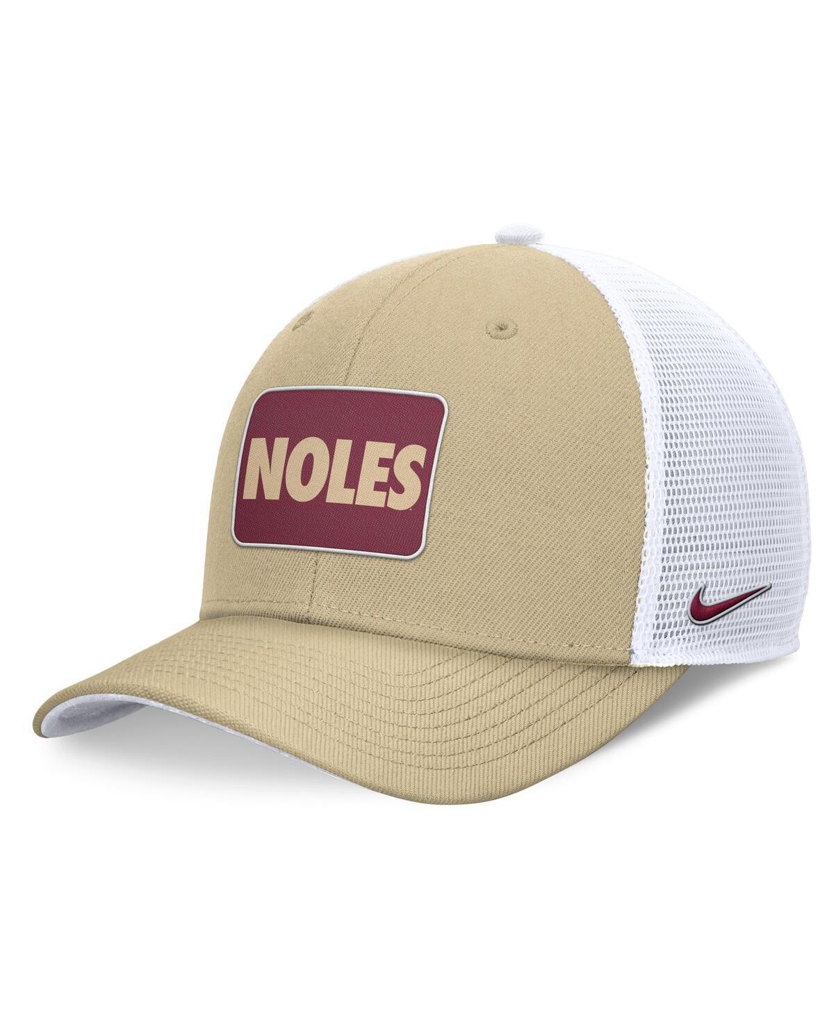 Mens Nike Vegas Gold/White Florida State Seminoles Local Rise Trucker Adjustable Hat Product Image