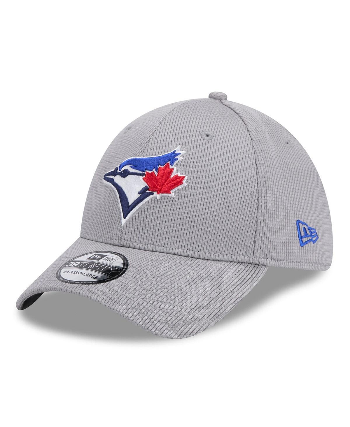 Mens New Era Gray Toronto Blue Jays Active Pivot 39THIRTY Flex Hat Product Image