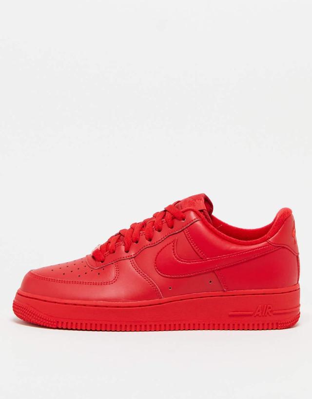 Nike Air Force 1 '07 sneakers in red Product Image