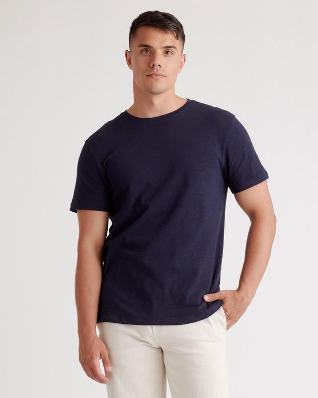 100% Organic Cotton Slub Crewneck Tee Product Image