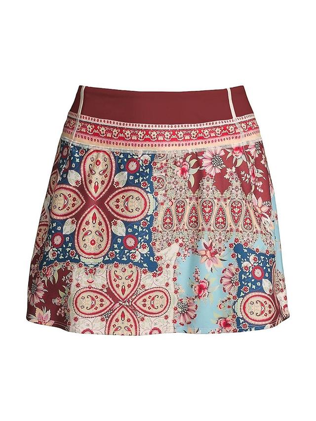 Womens Thena Paisley Active Miniskirt Product Image