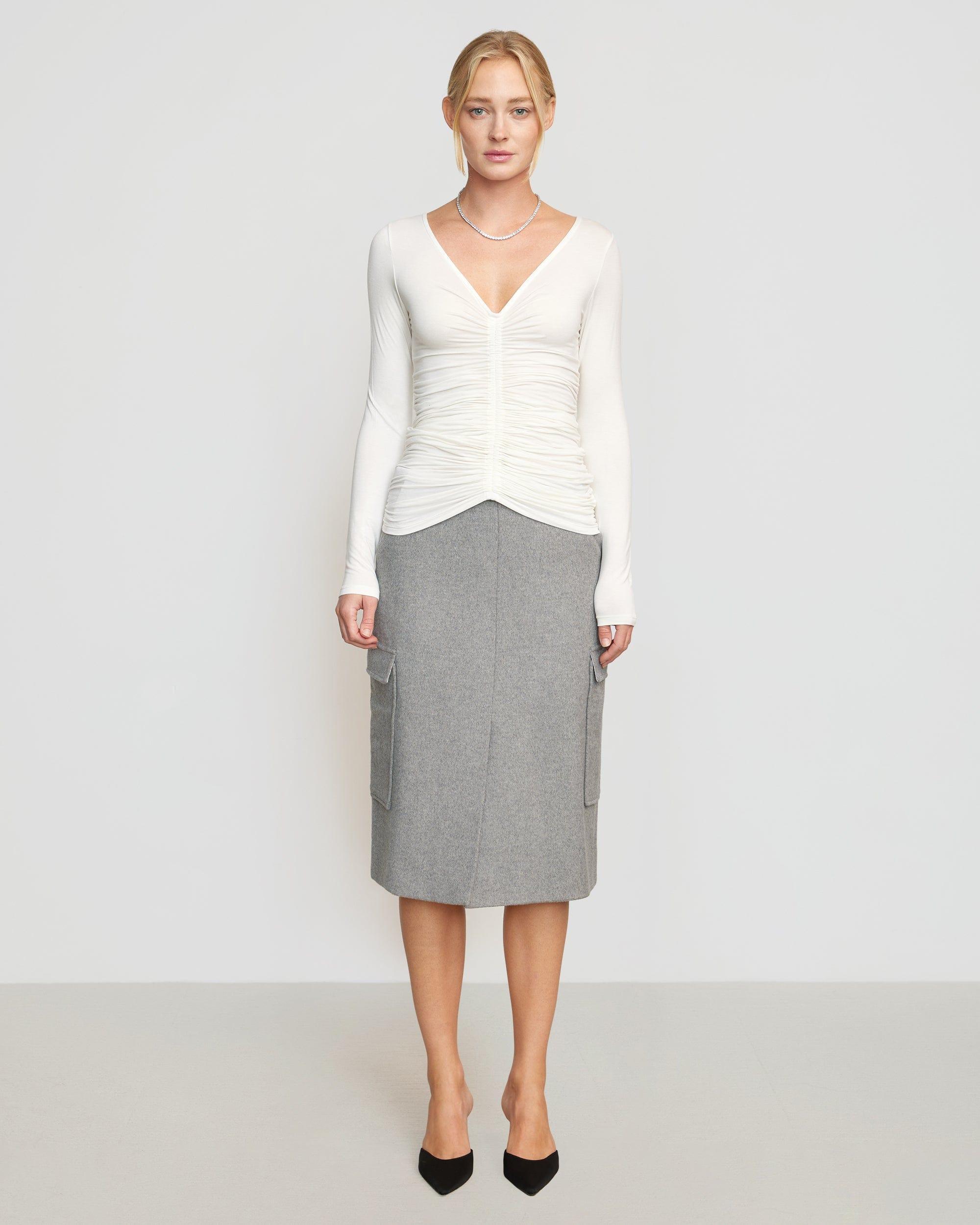 Eileen Wool-Blend Skirt Product Image