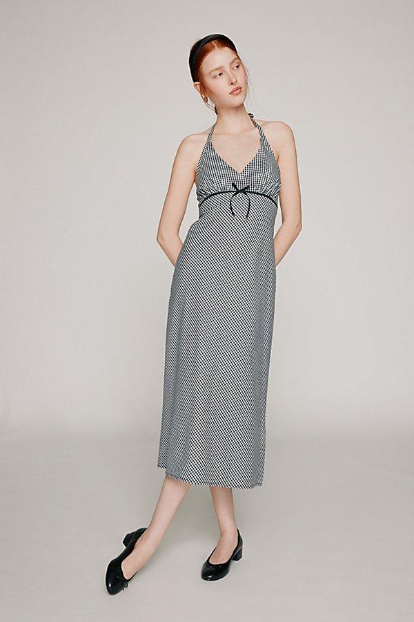 Kimchi Blue Wesley Gingham Halter Dress Womens at Urban Outfitters Product Image