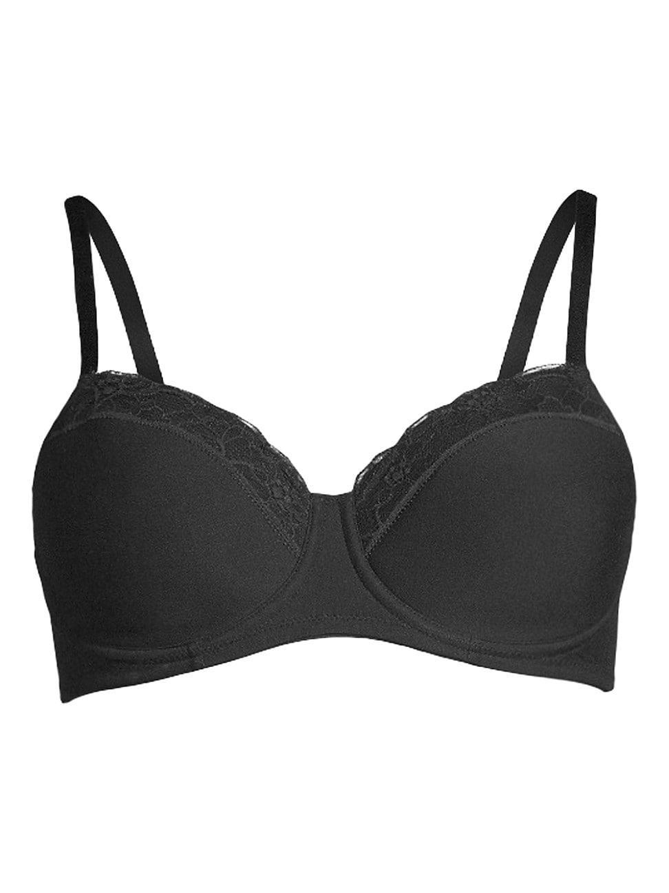 Womens Cotton Lace Spacer T-Shirt Bra Product Image