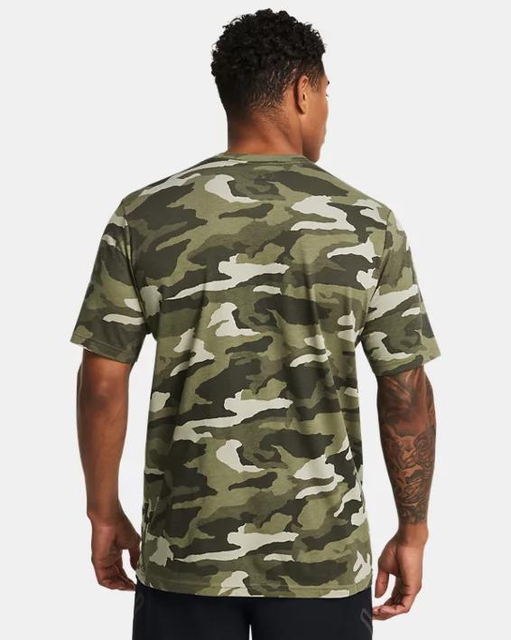 Mens UA Performance Cotton Camo Collegiate Short Sleeve Product Image