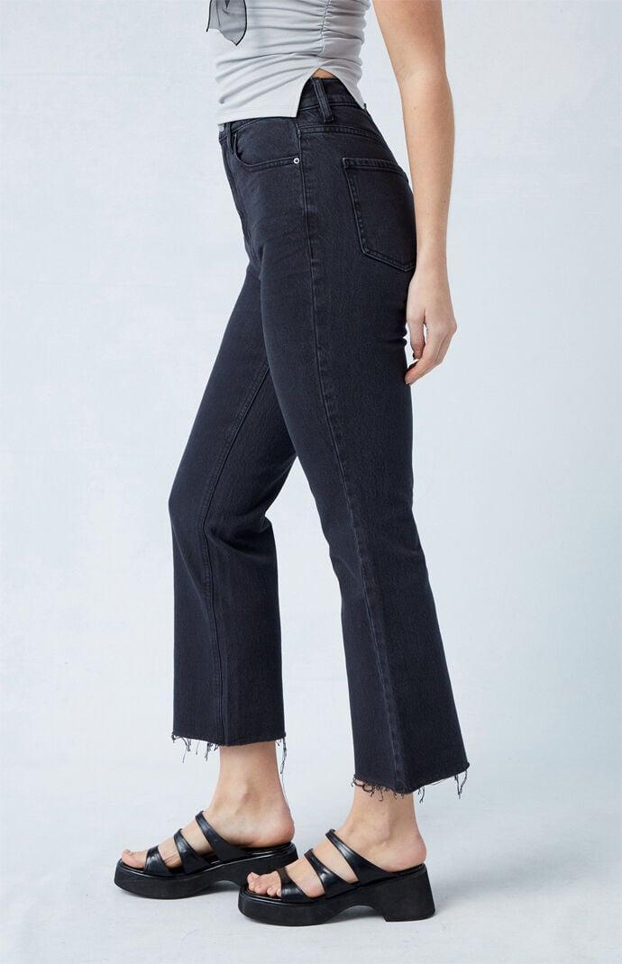 Womens Eco Stretch High Waisted Cropped Bootcut Jeans - product image