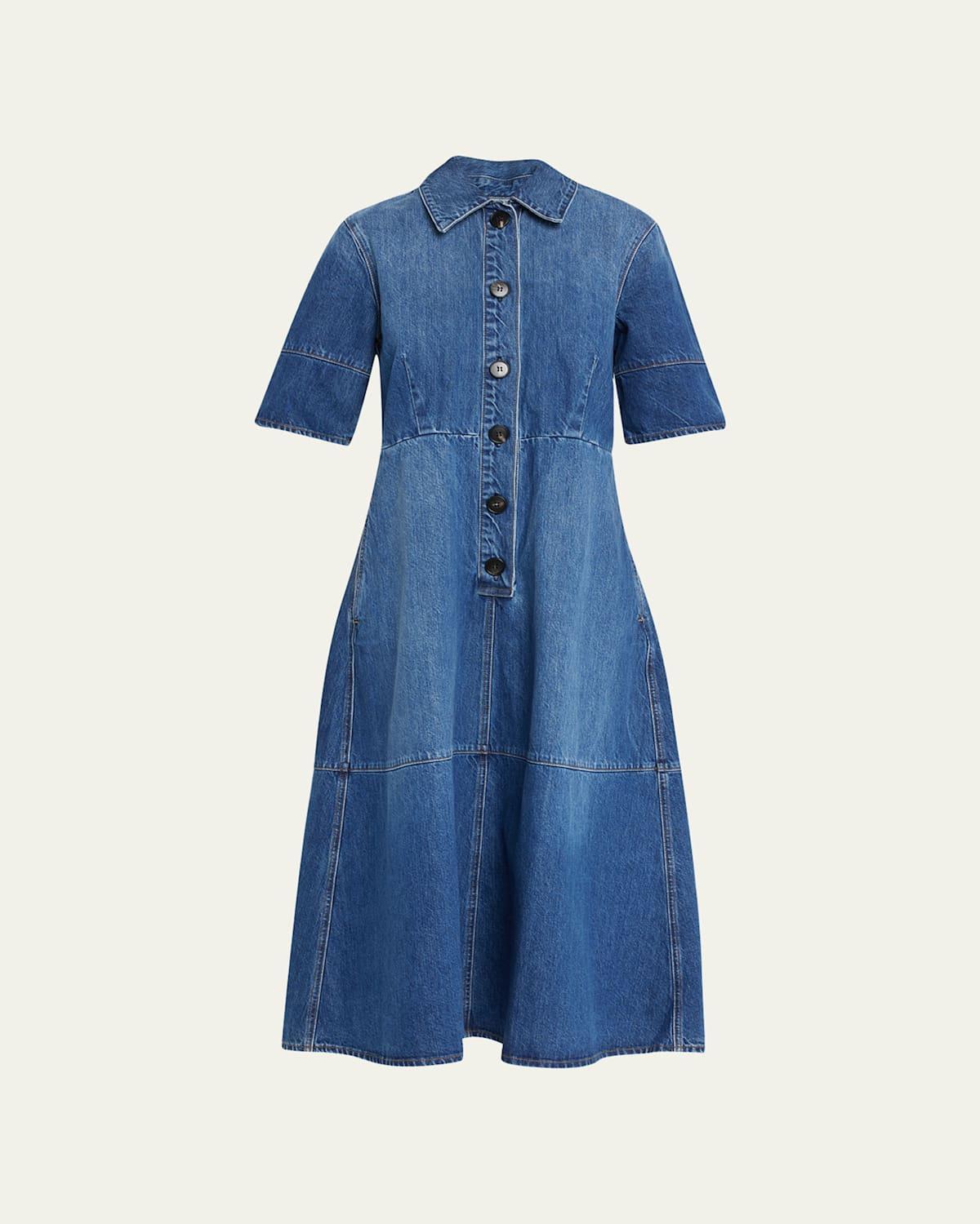 Womens Denim Shirtdress product image