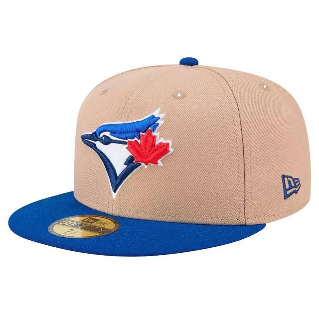 Mens New Era Khaki Toronto Blue Jays 59FIFTY Fitted Hat Product Image