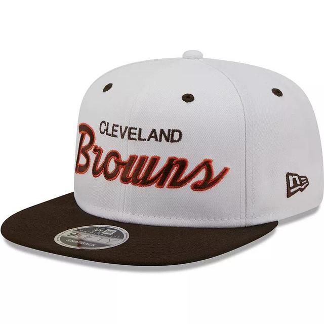 Mens New Era /Brown Cleveland Browns Sparky Original 9FIFTY Snapback Hat Product Image