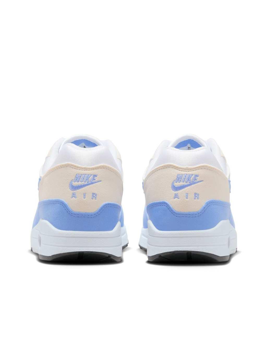 Nike Air Max 1 Sneakers in white and blue Product Image