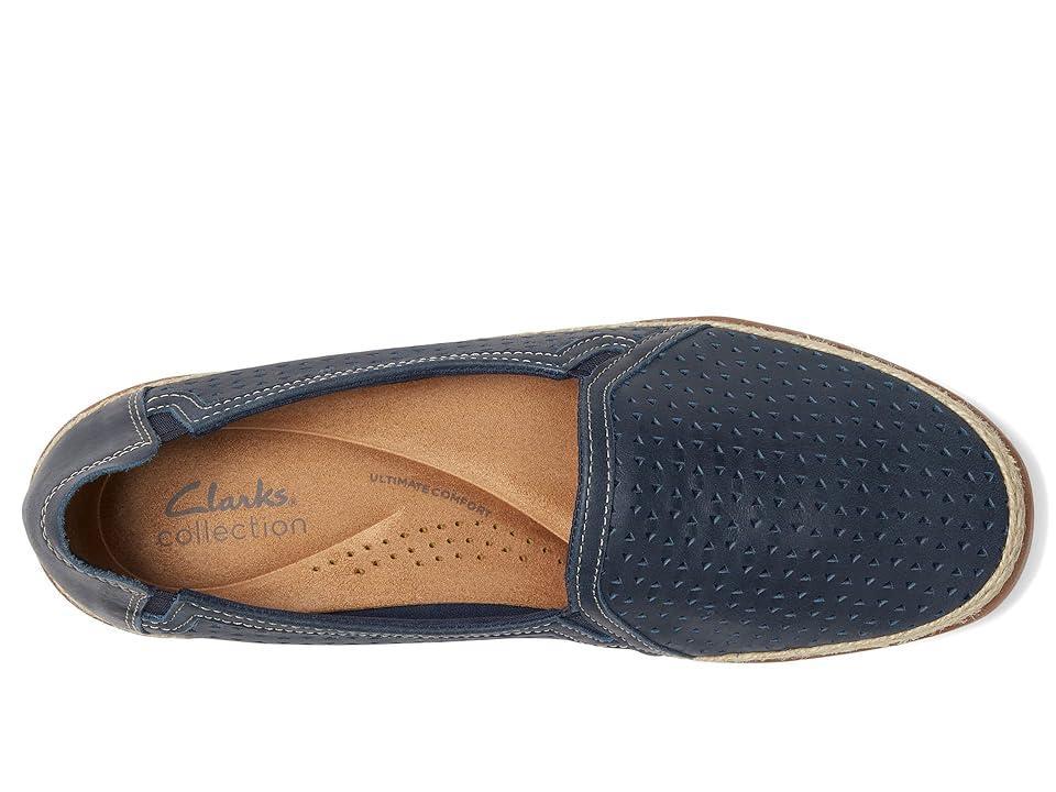 Clarks Elaina Ruby (Navy Leather) Women's Shoes Product Image