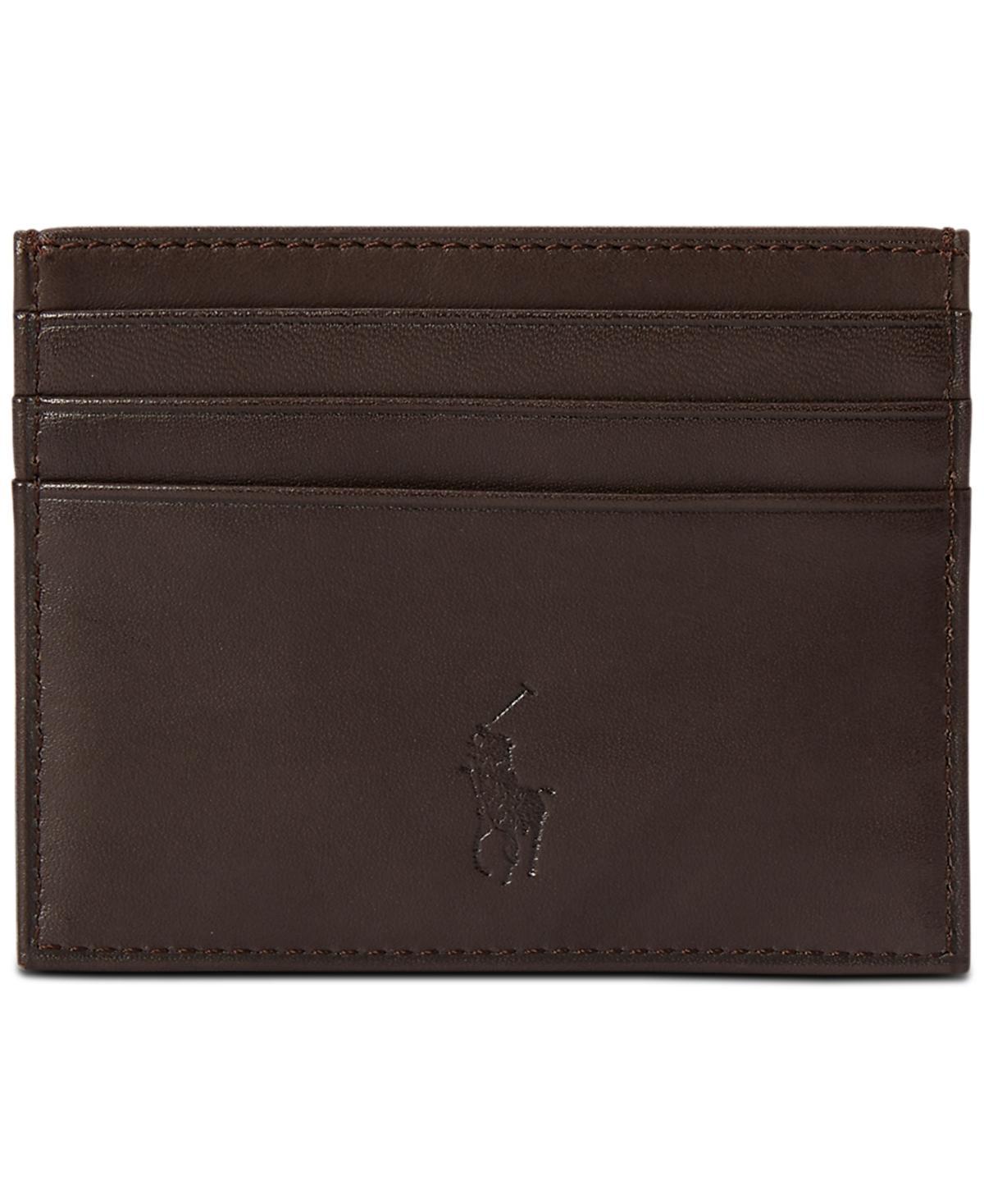 Polo Ralph Lauren Mens Suffolk Slim Leather Card Case Product Image