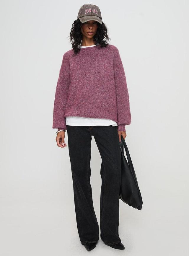 Ryanna Sweater Burgundy Product Image