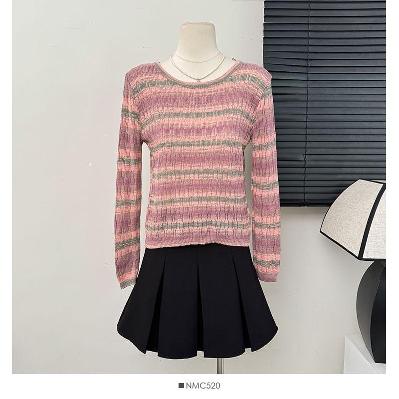 Striped Knit Top Product Image