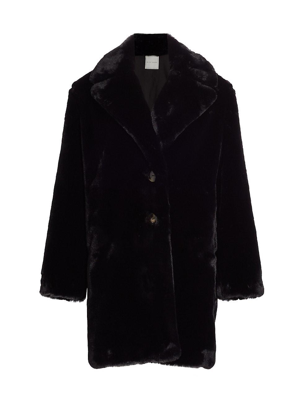 Womens Noir Faux Fur Coat product image