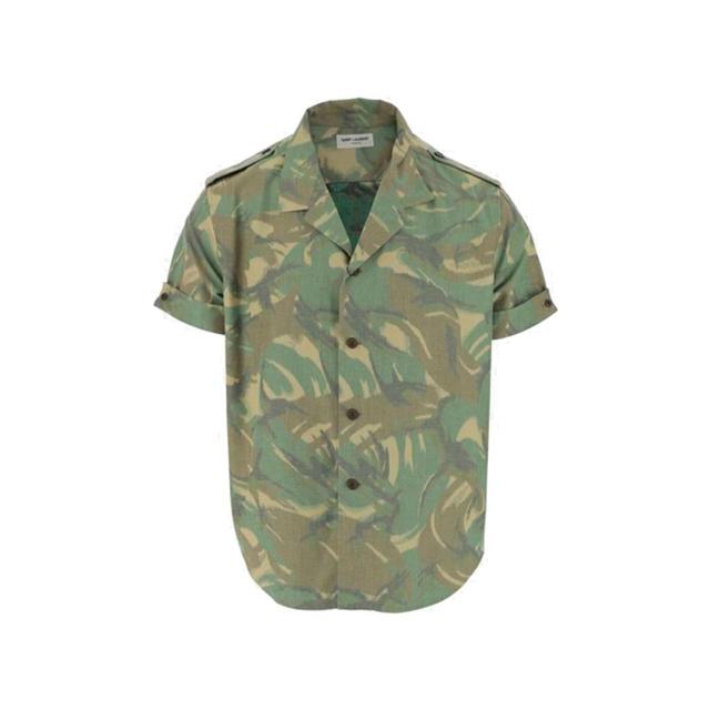 Short Sleeves Shirt In Green Product Image