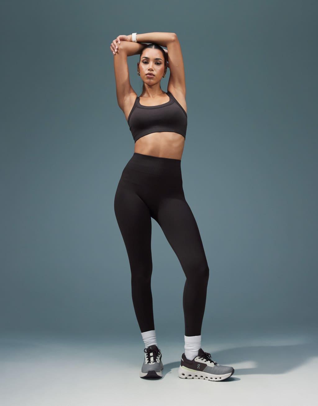 ASOS 4505 sculpting seamless high waist gym legging in ganache Product Image