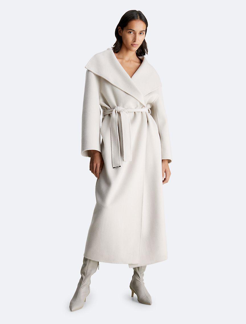 Wool Belted Wrap Coat  product image