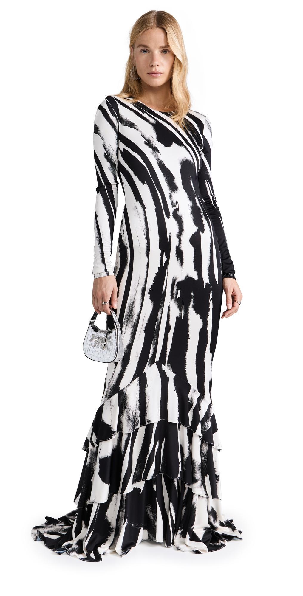 Sara Dress In Zebra Ink Product Image