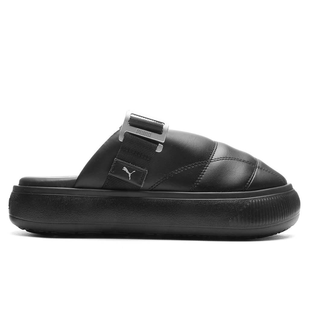 Women's Suede Mayu Mule L - Black/Silver Female Product Image