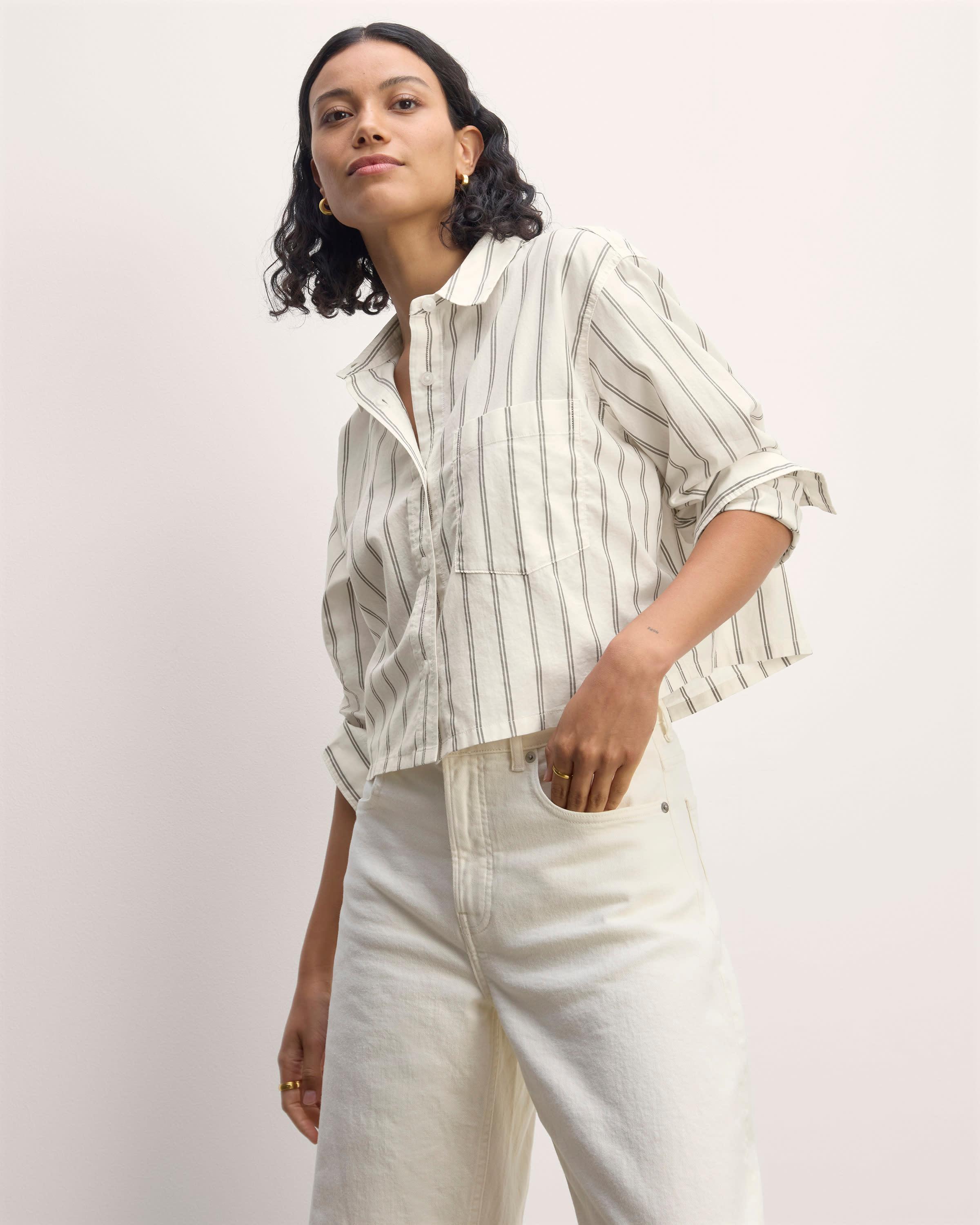 The Way-Short Shirt in Silky Cotton Product Image