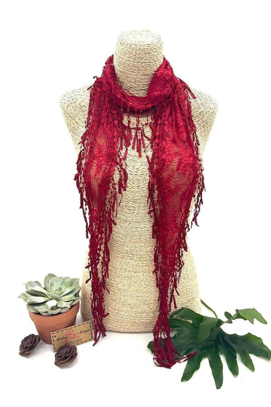 Floral Lace Scarf Female Product Image