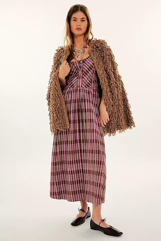 Tulie Plaid Midi Dress Product Image