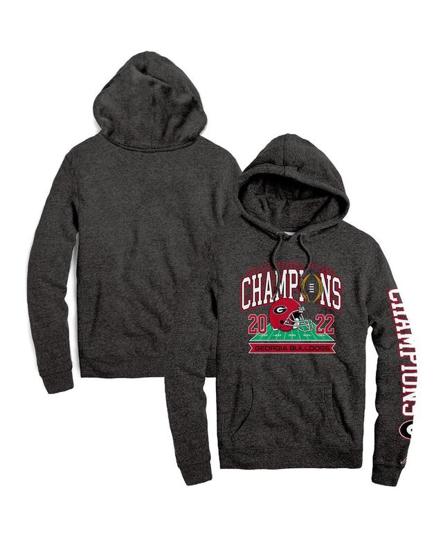 Mens League Collegiate Wear Georgia Bulldogs College Football Playoff 2022 National Champions Two-Hit Tri-Blend Pullover Hoodie - He Product Image