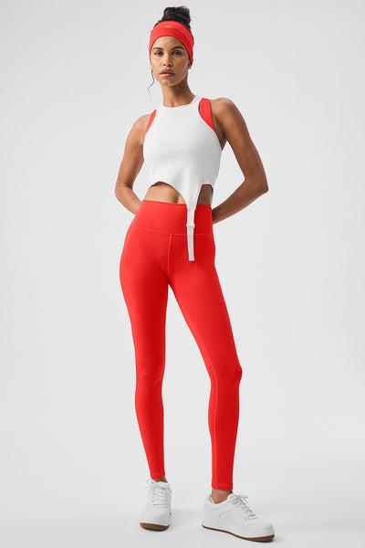 7/8 High-Waist Airlift Legging - Red Hot Summer Product Image