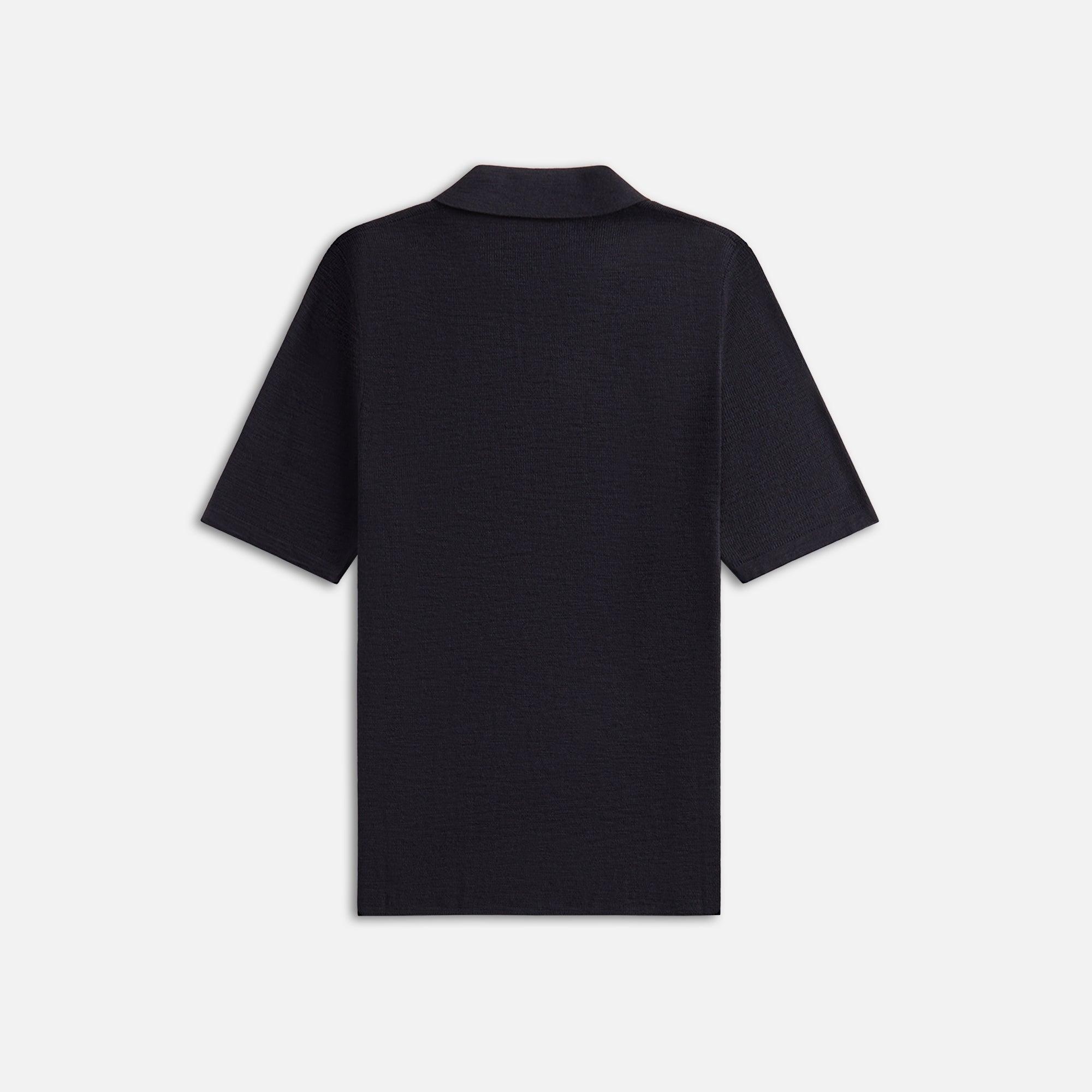 Stampd Ribbed Knit Polo - Black Male Product Image