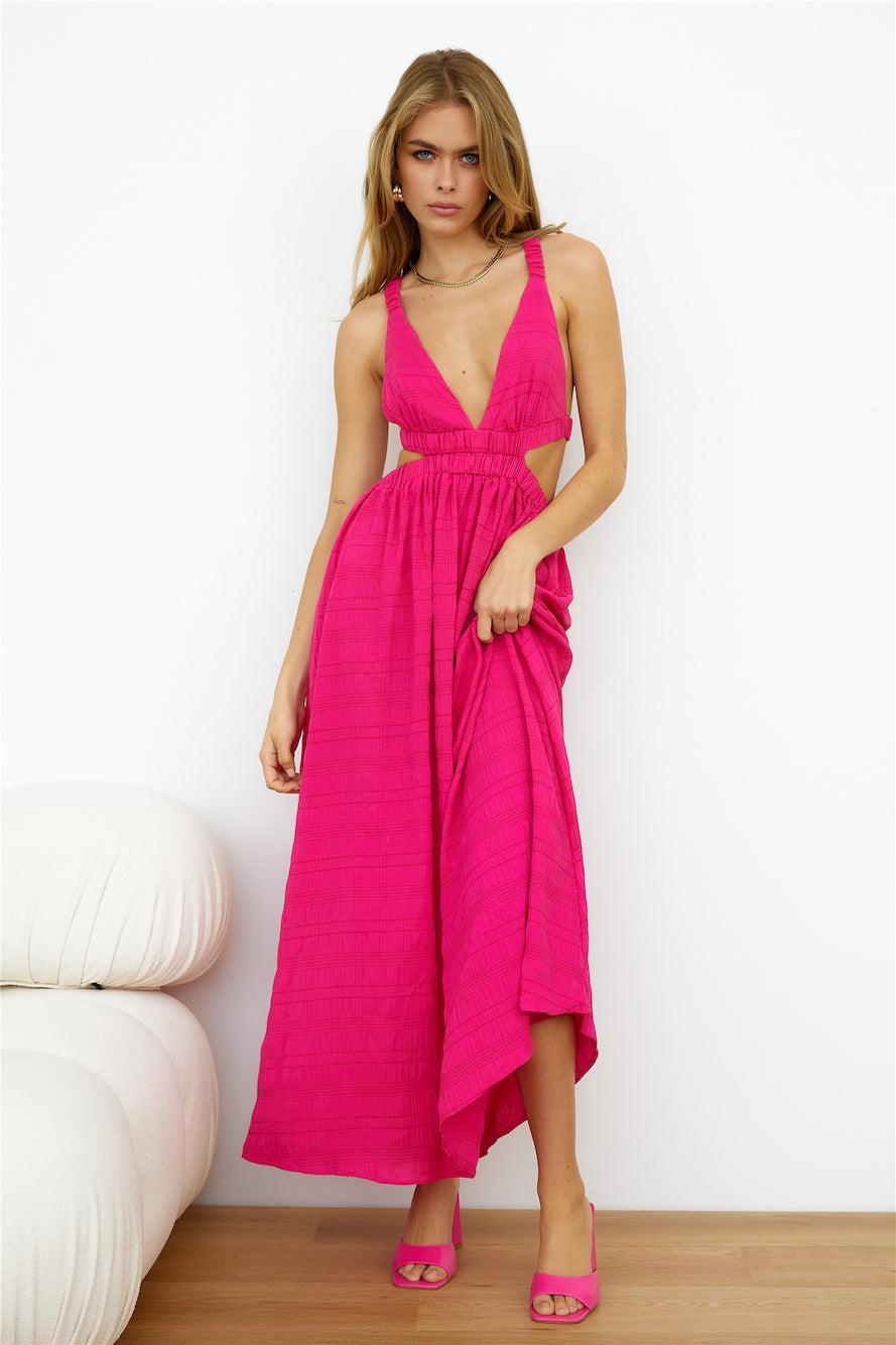 Wholesome Life Midi Dress Pink Product Image