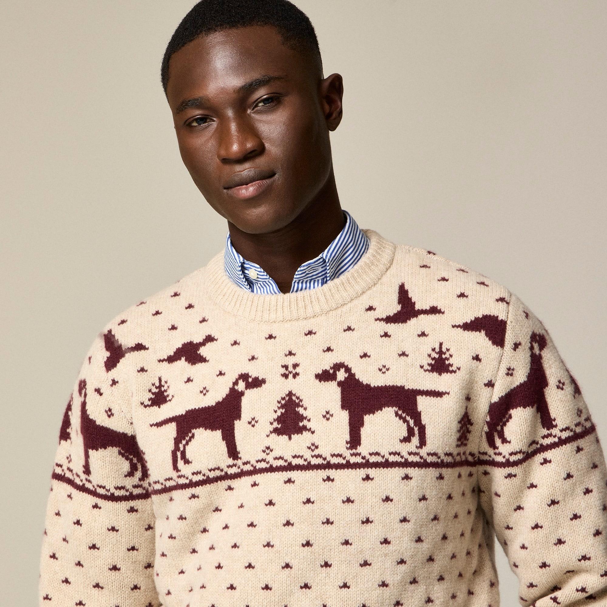 Fair Isle lambswool crewneck sweater Product Image