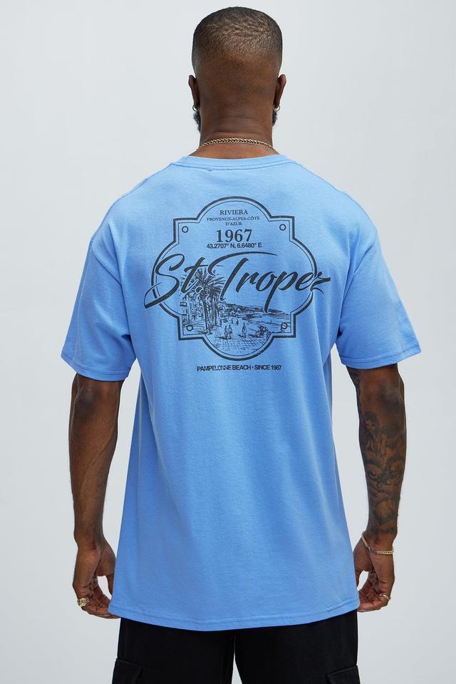 Riviera St. Tropez Short Sleeve Tee - Blue Product Image