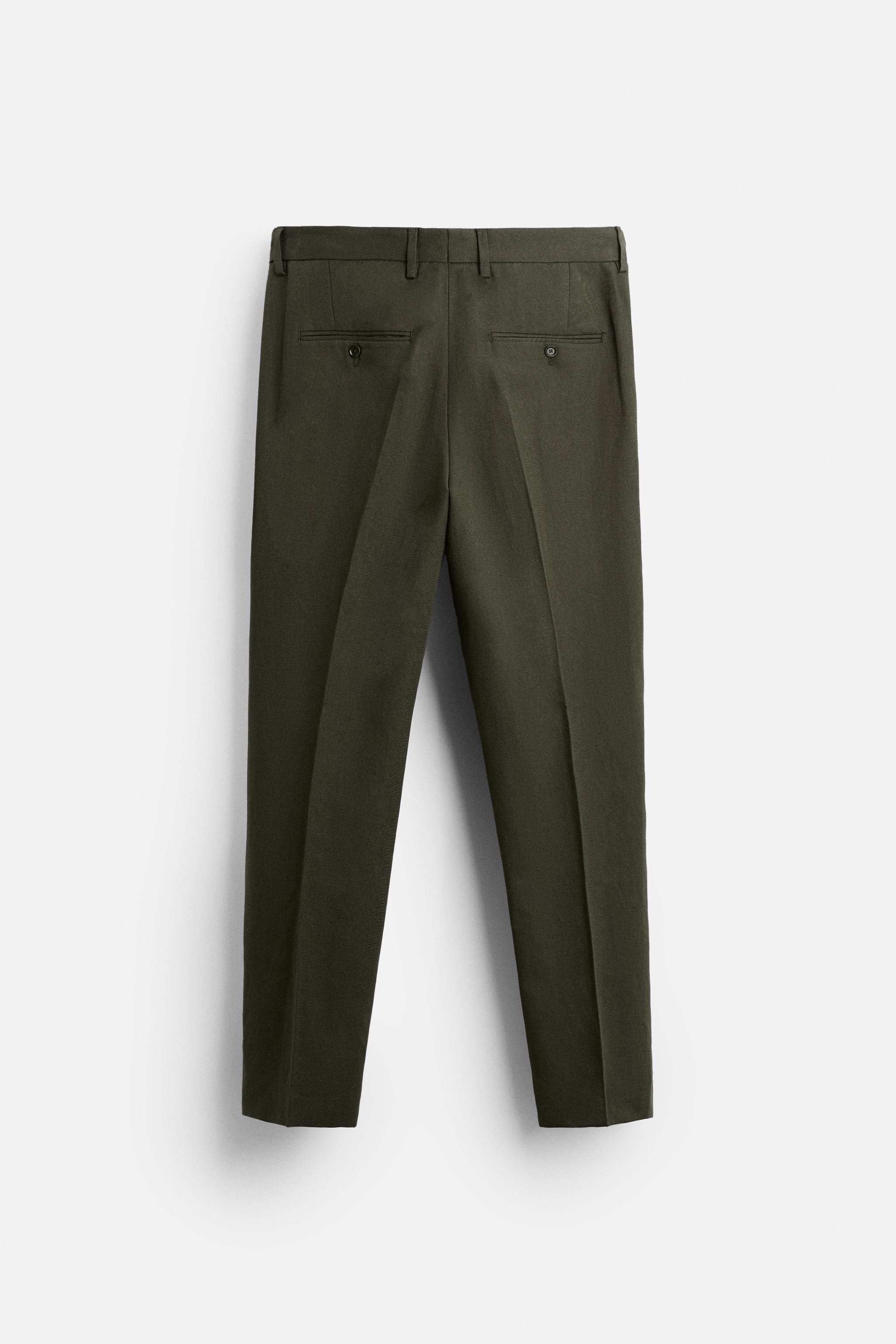 COTTON - LINEN SUIT PANTS Product Image